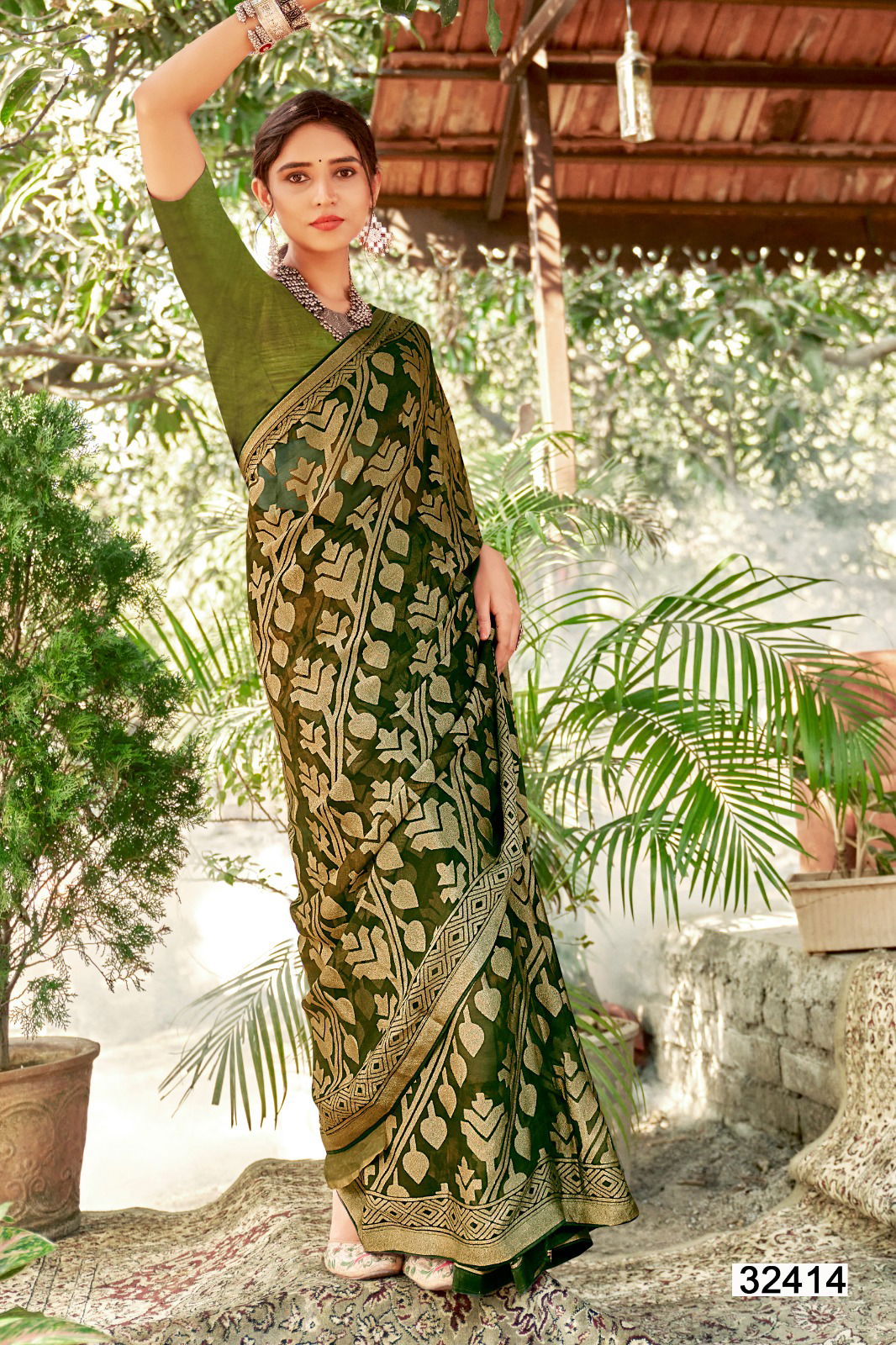 Vasuki By Vallabhi Brasso Printed Daily Wear Saree Wholesale Price In Surat